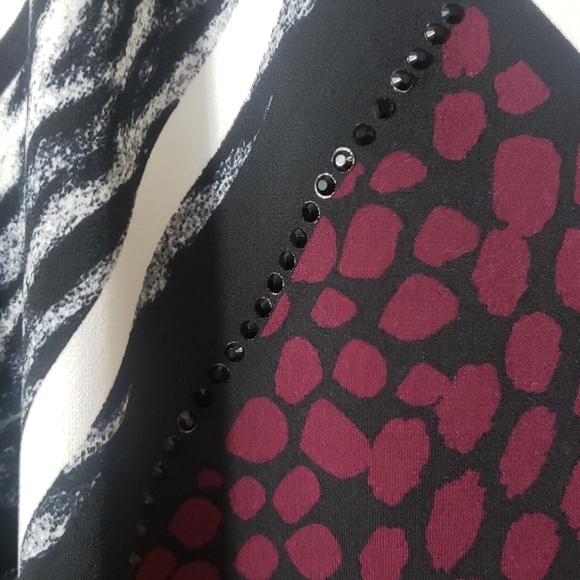 ALFANI Woman's blouse  size large animal print - Picture 4 of 8